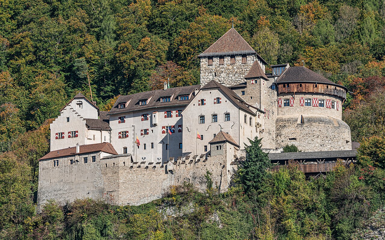 Vaduz Castle (town side) in Vaduz, Liechtenstein