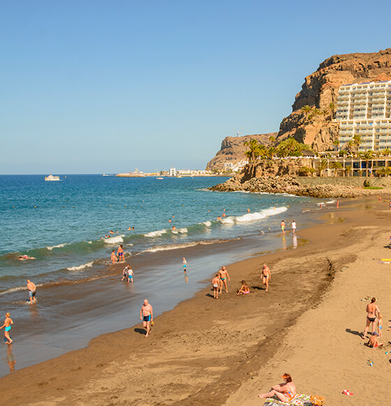 A beach on gran canaria