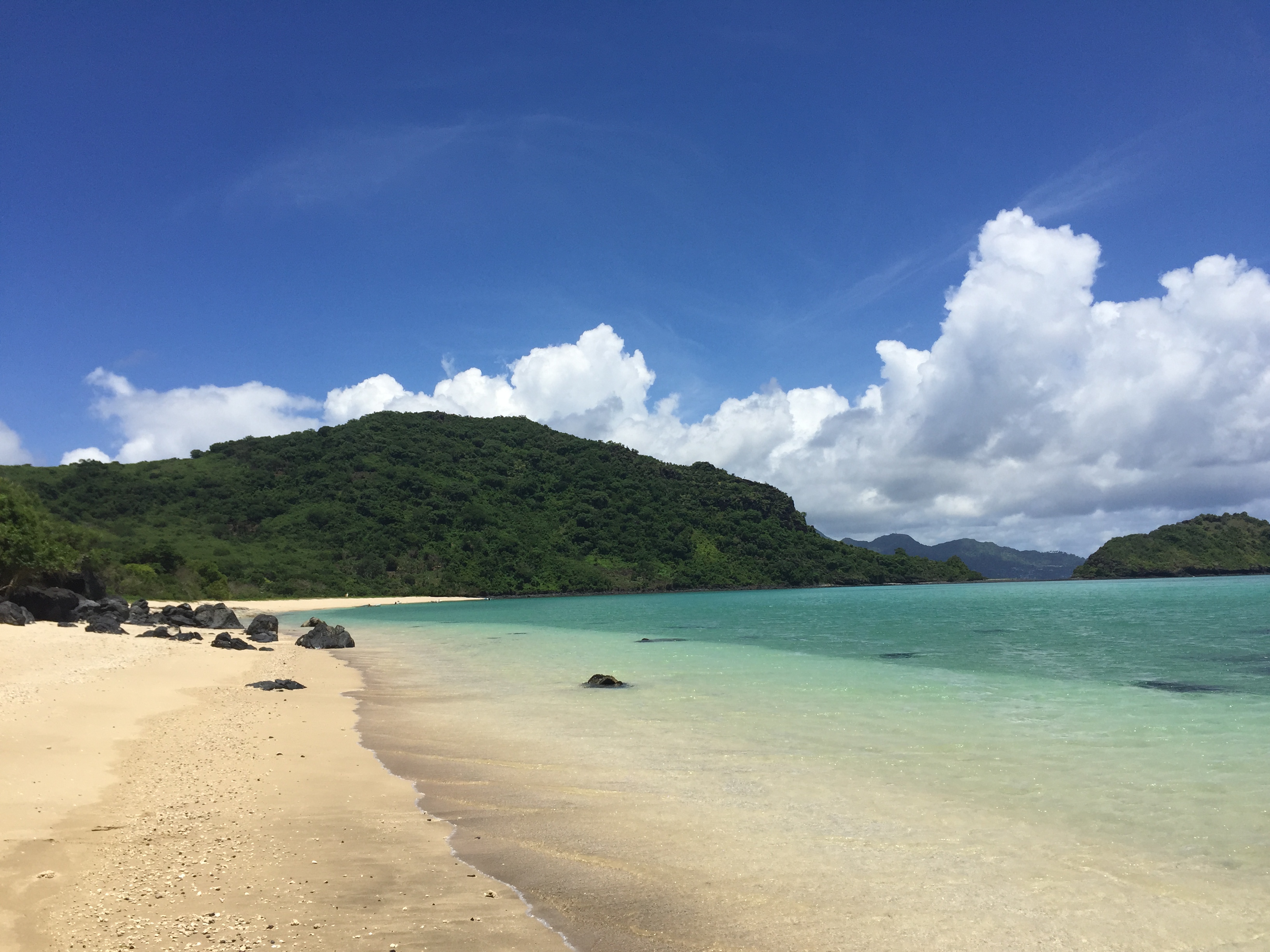 White sand beach of Mtsamboro islet