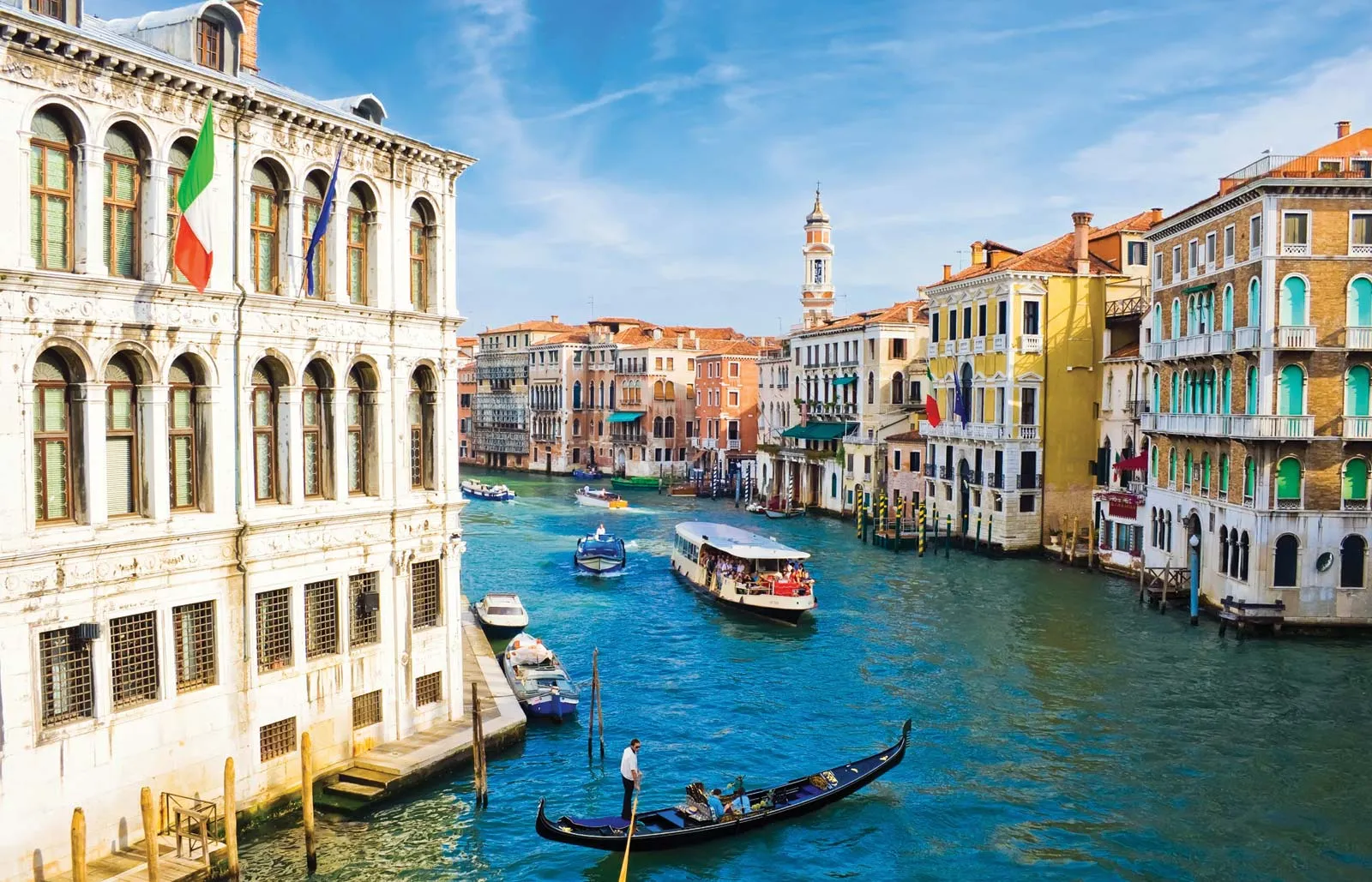 Boats on the Grand Canal, Venice