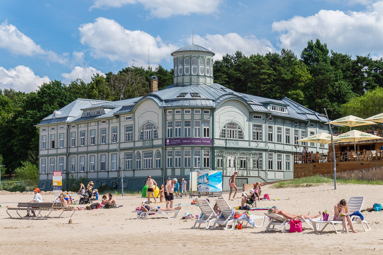 Emīlija Rācene Former Establishment on the beach in Jūrmala, Latvia