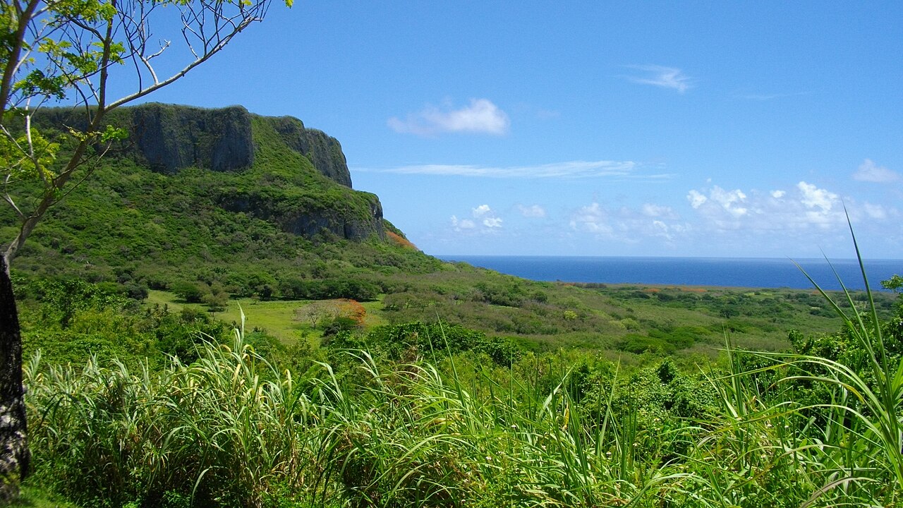 Cliff in Saipan, Northern Mariana Islands