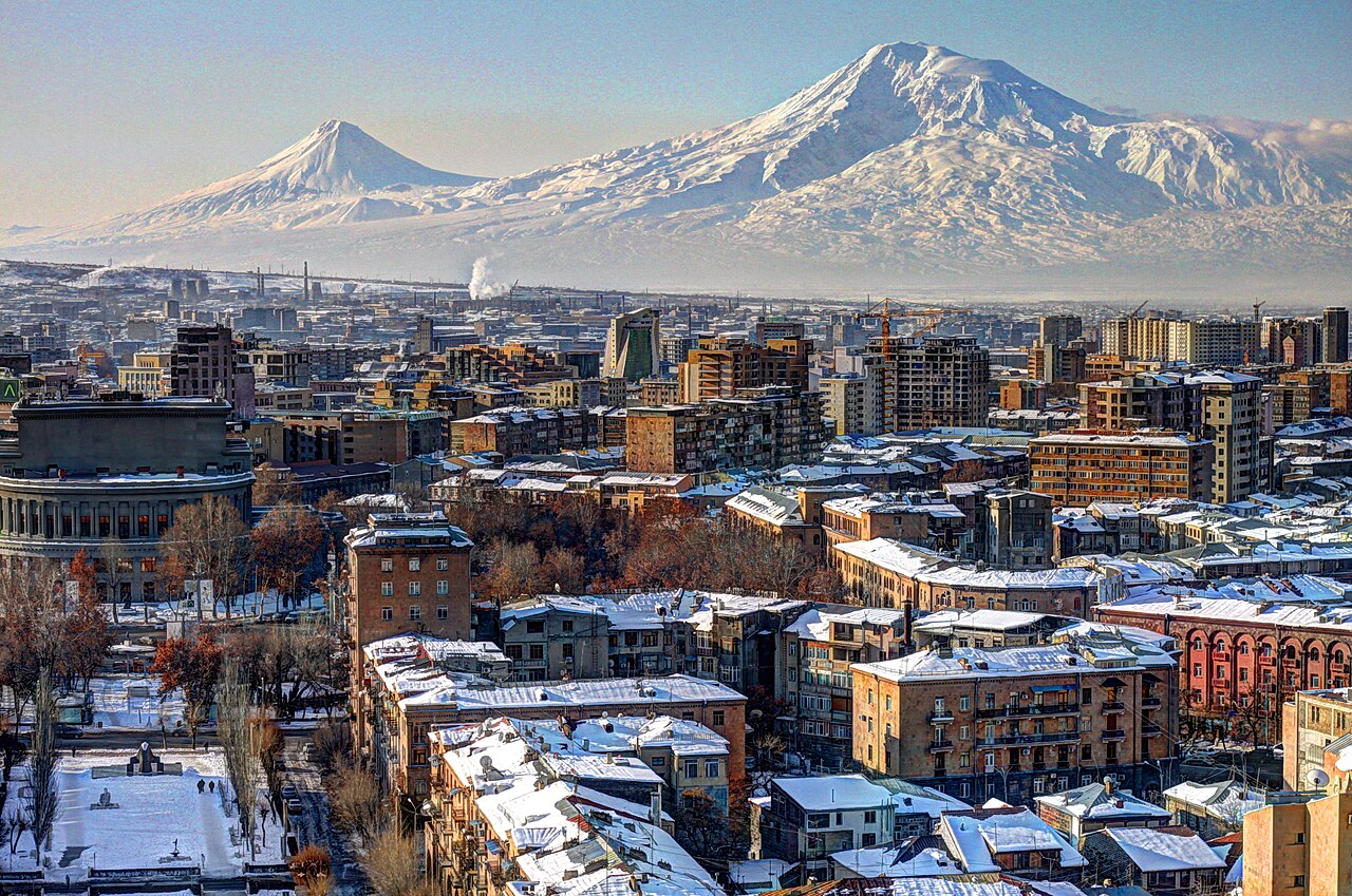 Yerevan, Armenia in February.
