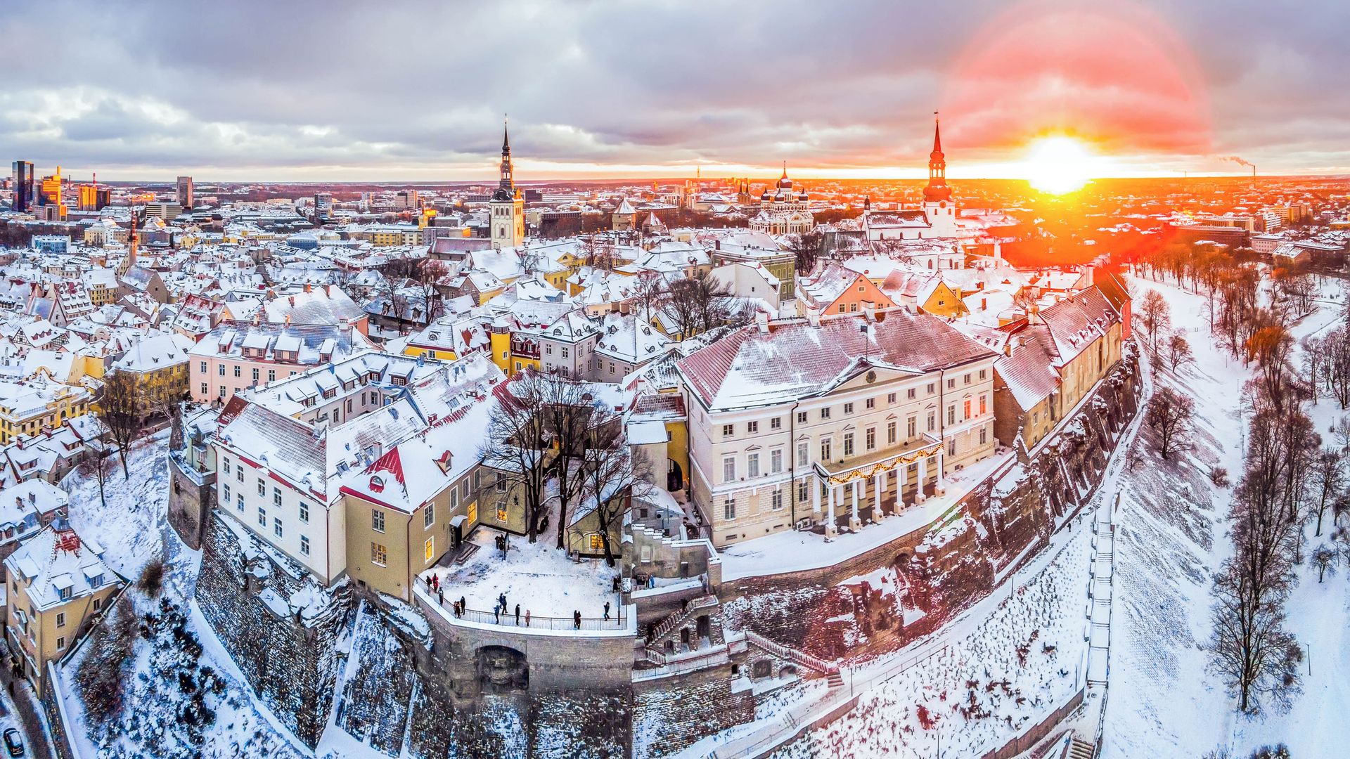 Aerial view of Tallinn, Estonia