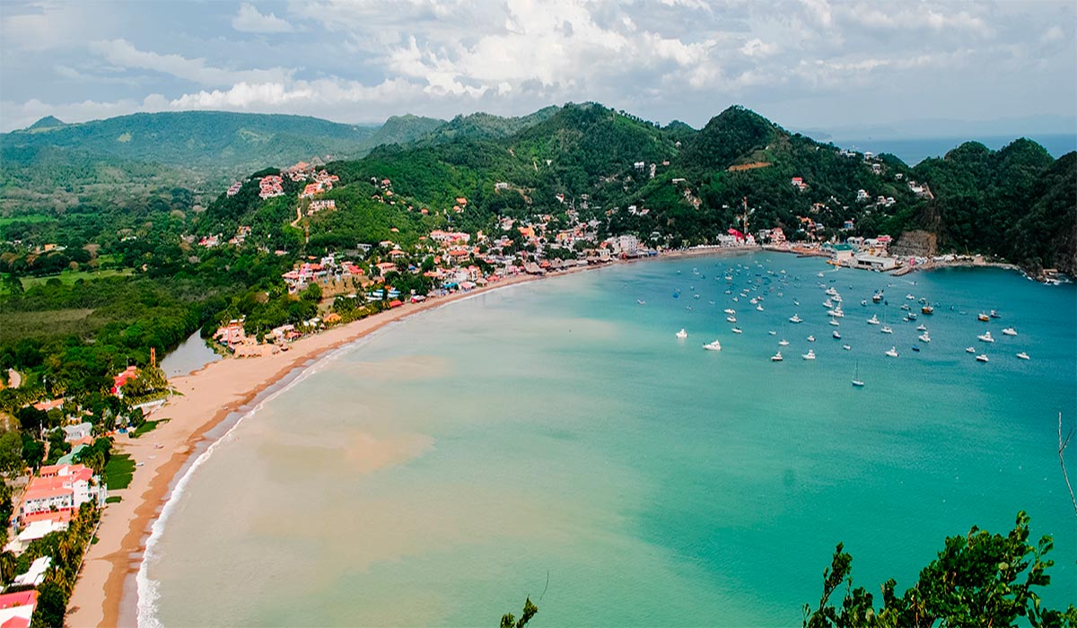 View of the coast of San Juan del sur, Nicaragua