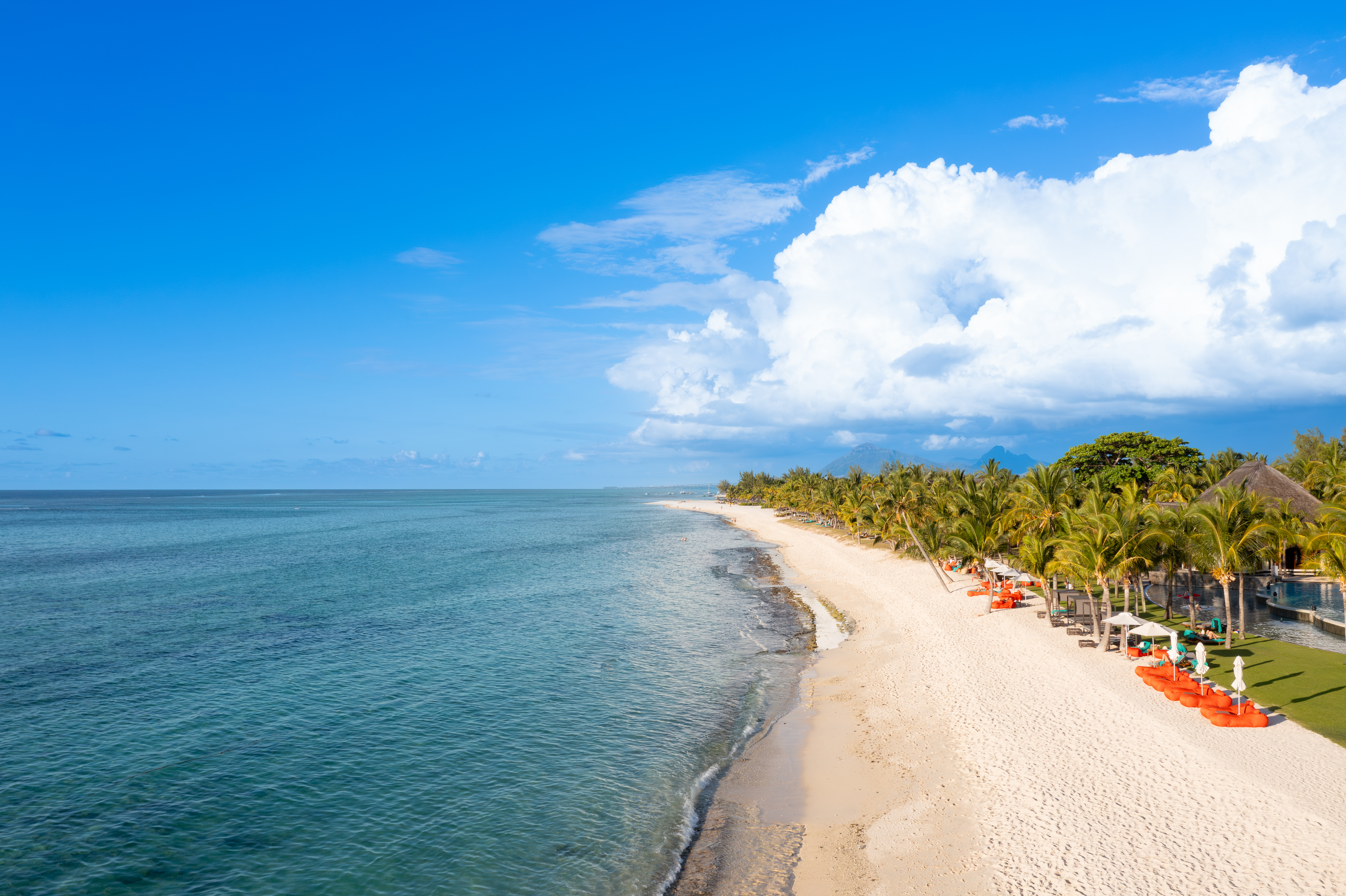 Morne beach in Mauritius